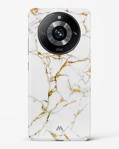 Calacatta White Marble Hard Case Phone Cover-(Realme)