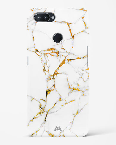 Calacatta White Marble Hard Case Phone Cover-(Realme)