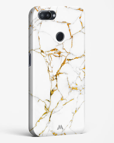 Calacatta White Marble Hard Case Phone Cover-(Realme)