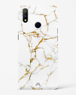 Calacatta White Marble Hard Case Phone Cover-(Realme)