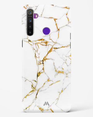 Calacatta White Marble Hard Case Phone Cover-(Realme)