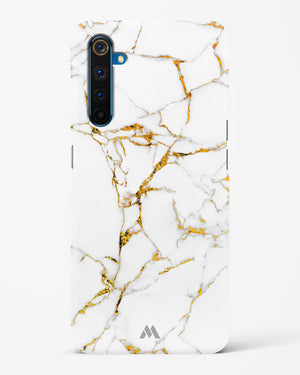 Calacatta White Marble Hard Case Phone Cover-(Realme)