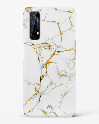 Calacatta White Marble Hard Case Phone Cover-(Realme)