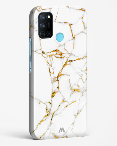 Calacatta White Marble Hard Case Phone Cover-(Realme)