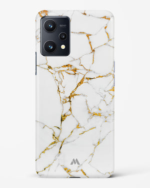 Calacatta White Marble Hard Case Phone Cover-(Realme)