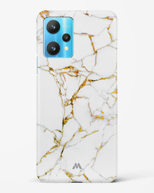 Calacatta White Marble Hard Case Phone Cover-(Realme)