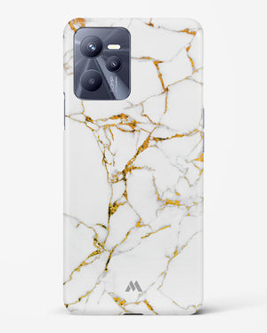 Calacatta White Marble Hard Case Phone Cover-(Realme)