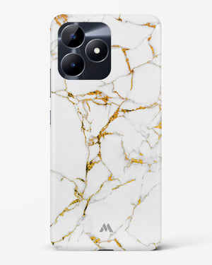Calacatta White Marble Hard Case Phone Cover (Realme)