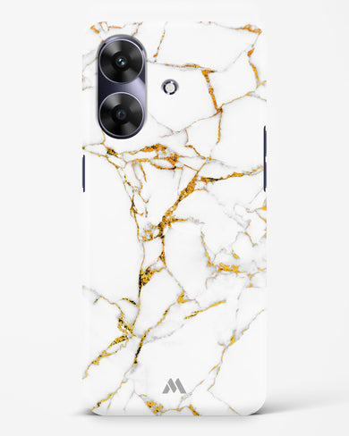 Calacatta White Marble Hard Case Phone Cover (Realme)