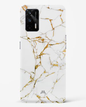 Calacatta White Marble Hard Case Phone Cover (Realme)