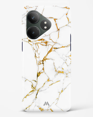 Calacatta White Marble Hard Case Phone Cover (Realme)