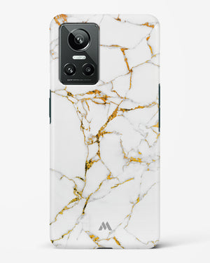 Calacatta White Marble Hard Case Phone Cover-(Realme)