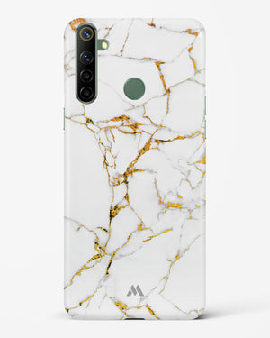 Calacatta White Marble Hard Case Phone Cover-(Realme)