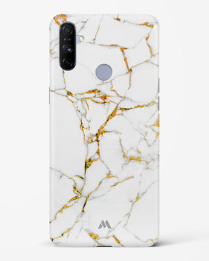 Calacatta White Marble Hard Case Phone Cover-(Realme)