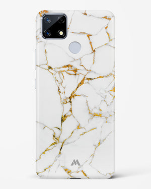 Calacatta White Marble Hard Case Phone Cover-(Realme)