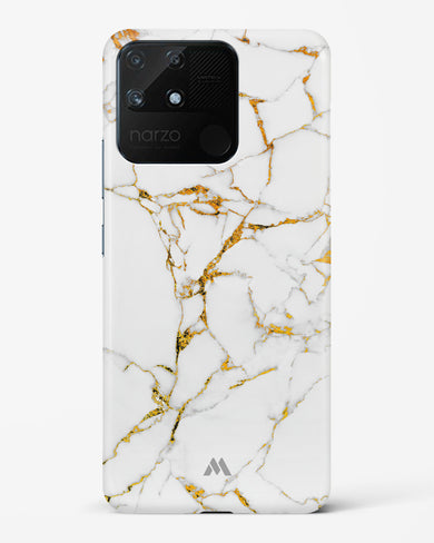 Calacatta White Marble Hard Case Phone Cover-(Realme)