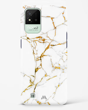 Calacatta White Marble Hard Case Phone Cover (Realme)