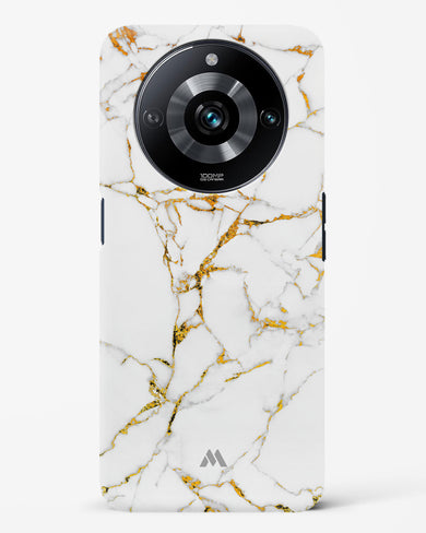 Calacatta White Marble Hard Case Phone Cover-(Realme)