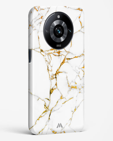 Calacatta White Marble Hard Case Phone Cover-(Realme)