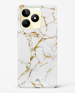 Calacatta White Marble Hard Case Phone Cover (Realme)