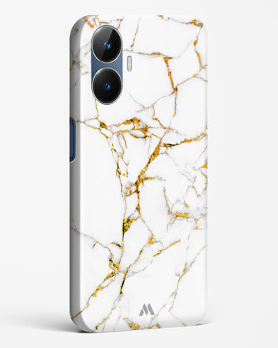 Calacatta White Marble Hard Case Phone Cover-(Realme)