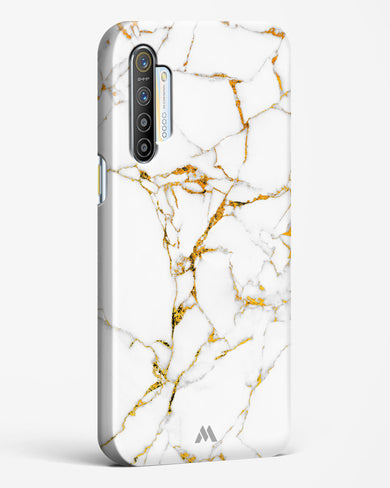 Calacatta White Marble Hard Case Phone Cover (Realme)