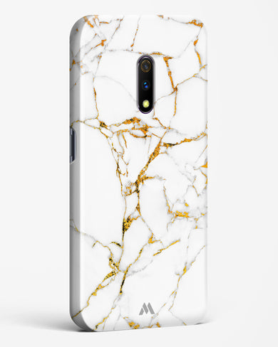 Calacatta White Marble Hard Case Phone Cover (Realme)