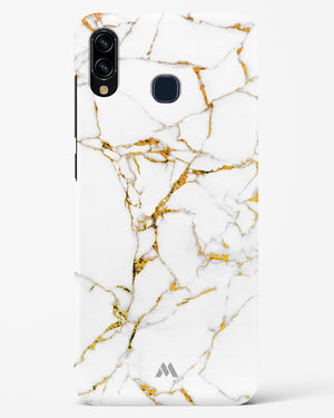 Calacatta White Marble Hard Case Phone Cover-(Samsung)