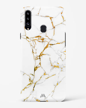 Calacatta White Marble Hard Case Phone Cover-(Samsung)