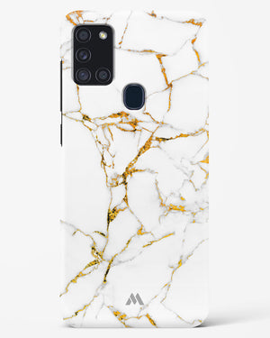 Calacatta White Marble Hard Case Phone Cover (Samsung)