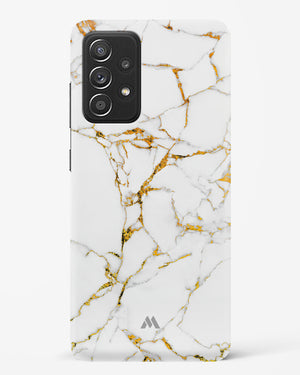 Calacatta White Marble Hard Case Phone Cover-(Samsung)