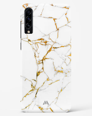 Calacatta White Marble Hard Case Phone Cover-(Samsung)