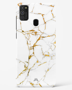 Calacatta White Marble Hard Case Phone Cover-(Samsung)