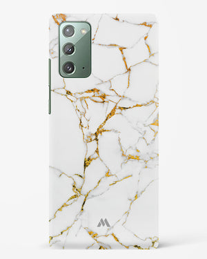 Calacatta White Marble Hard Case Phone Cover (Samsung)