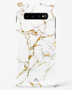 Calacatta White Marble Hard Case Phone Cover-(Samsung)