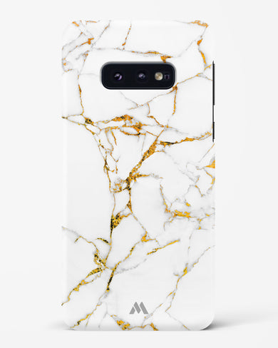 Calacatta White Marble Hard Case Phone Cover (Samsung)