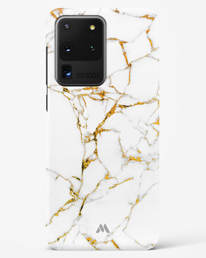 Calacatta White Marble Hard Case Phone Cover (Samsung)