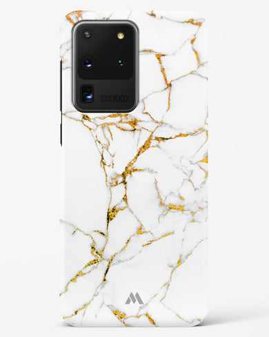 Calacatta White Marble Hard Case Phone Cover (Samsung)