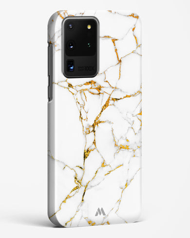 Calacatta White Marble Hard Case Phone Cover (Samsung)
