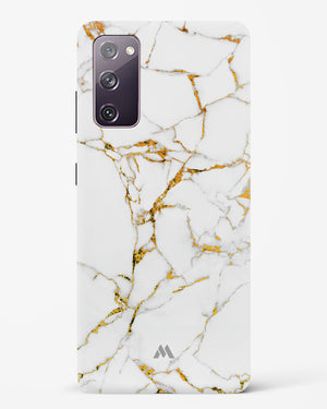 Calacatta White Marble Hard Case Phone Cover-(Samsung)