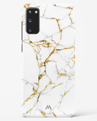 Calacatta White Marble Hard Case Phone Cover (Samsung)