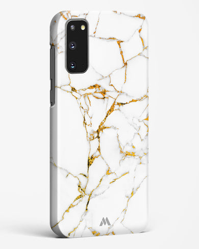 Calacatta White Marble Hard Case Phone Cover-(Samsung)