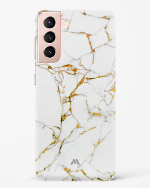 Calacatta White Marble Hard Case Phone Cover (Samsung)