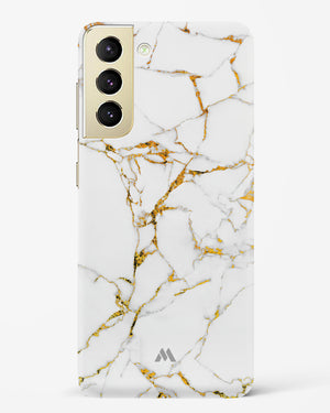 Calacatta White Marble Hard Case Phone Cover-(Samsung)