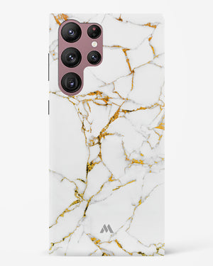 Calacatta White Marble Hard Case Phone Cover (Samsung)