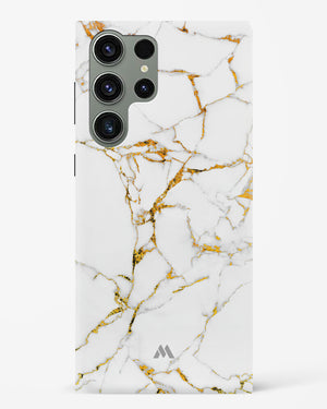 Calacatta White Marble Hard Case Phone Cover (Samsung)