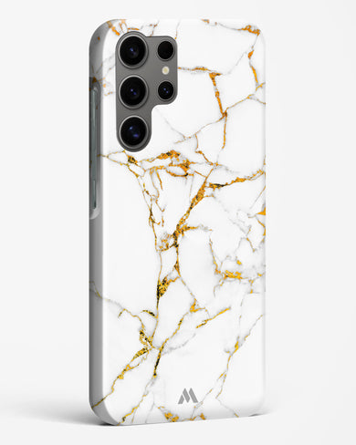 Calacatta White Marble Hard Case Phone Cover (Samsung)