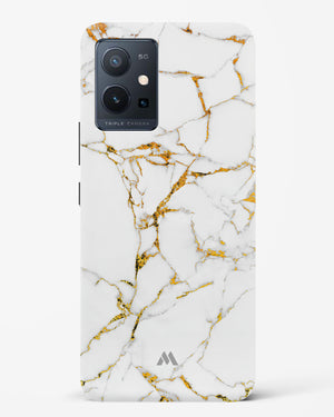 Calacatta White Marble Hard Case Phone Cover-(Vivo)