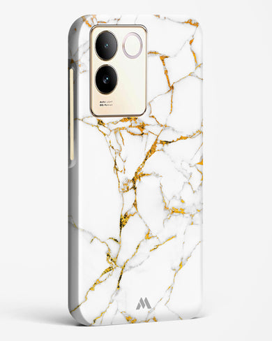 Calacatta White Marble Hard Case Phone Cover-(Vivo)