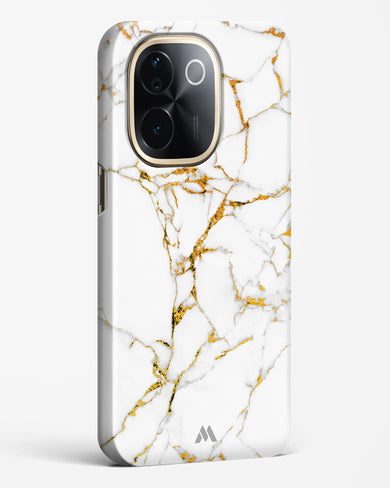 Calacatta White Marble Hard Case Phone Cover (Vivo)